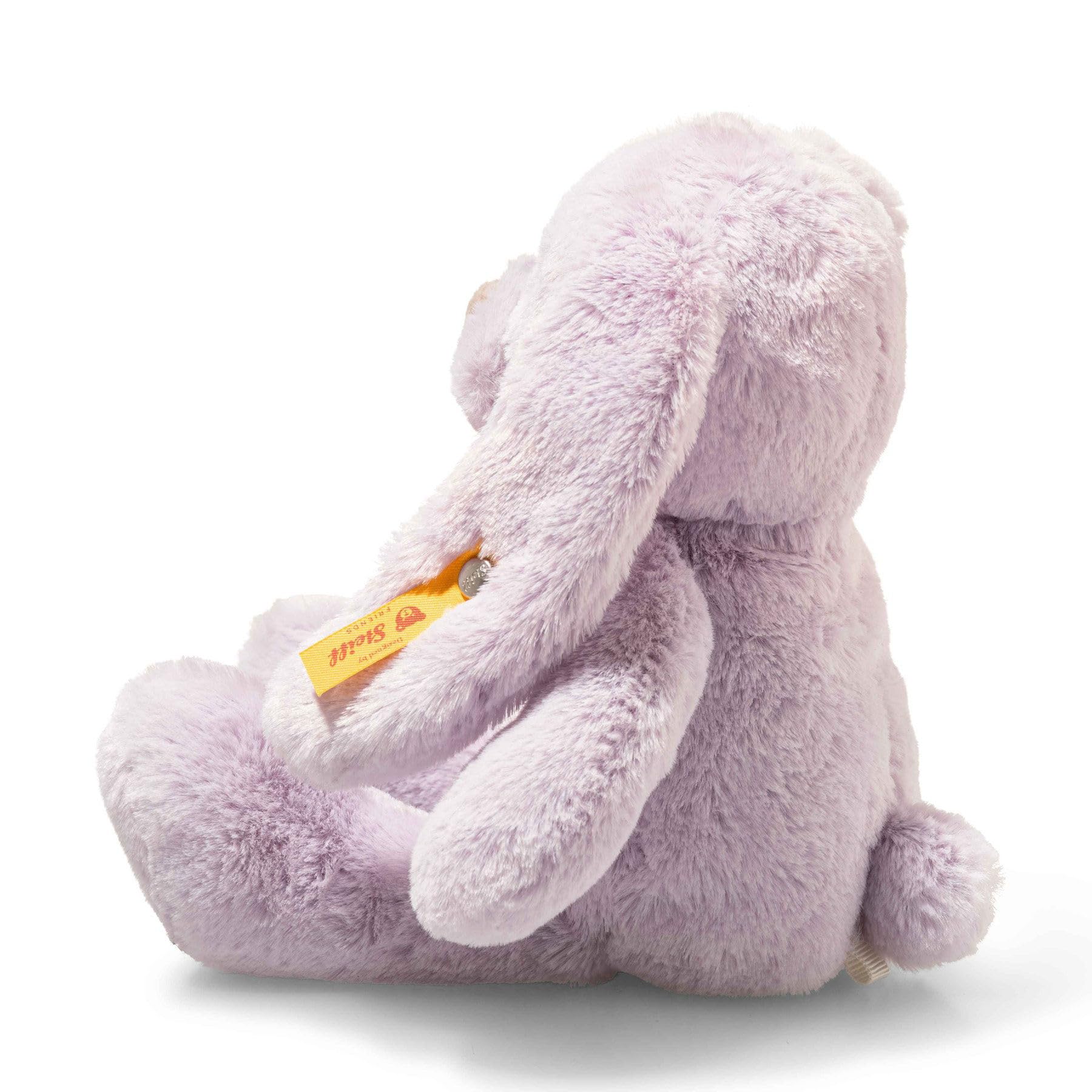 Steiff Tilda Hase 20cm lila, Plüschtier mit Schlappohren, Soft Cuddly Friends, Flauschiges Stofftier zum Kuscheln